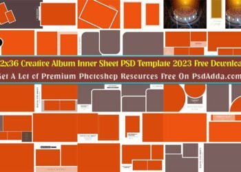 12x36 Creative Album Inner Sheet PSD Template 2023 Free Download Vol 30