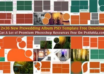 12x36 Photo Album Design Psd Template 2023 Vol 34