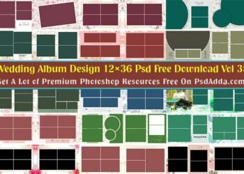 Indian Wedding Album Design 12x36 Psd Free Download Vol 35
