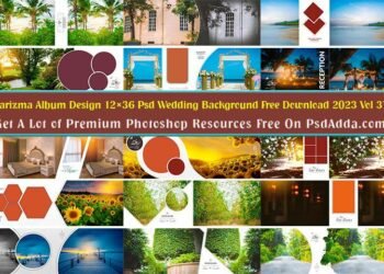 Karizma Album Design 12x36 Psd Wedding Background Free Download 2023 Vol 37