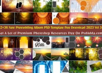 Wedding Album Psd 2023 Free Download 12x36 Vol 38