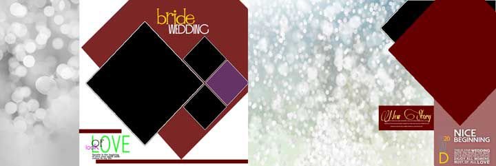 New Modern Pre Wedding Album Design PSD Template 12x36 2023 Vol 09