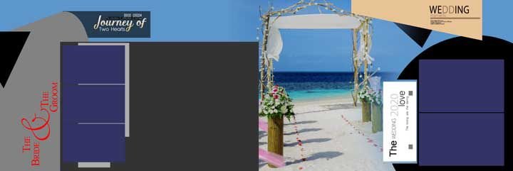 Amazing Wedding Album Design PSD Template 12x36 2023 Free Download Vol 12