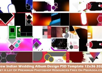 New Indian Wedding Album Design PSD Template 12x36 2023 Vol 04