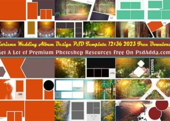 Karizma Wedding Album Design PSD Template 12x36 2023 Free Download Vol 41