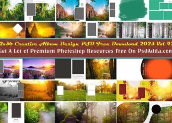 12x36 Creative Album Design PSD Free Download 2023 Vol 42