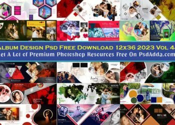 Album Design Psd Free Download 12x36 2023 Vol 44