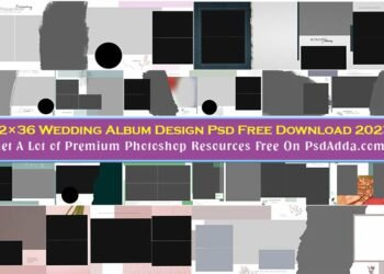 12x36 Wedding Album Design Psd Free Download 2023 Vol 45