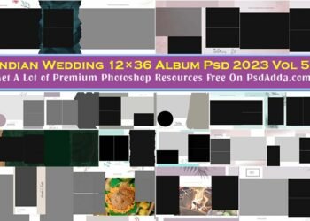 Indian Wedding 12x36 Album Psd 2023 Free Download Vol 50