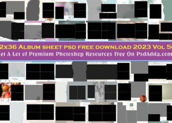 12x36 Album sheet psd free download 2023 Vol 56