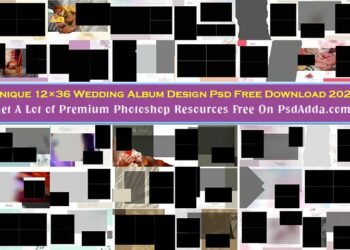 Unique 12×36 Wedding Album Design Psd Free Download 2023 Vol 60