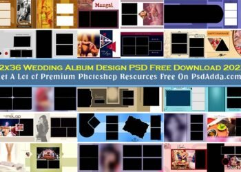 12x36 Wedding Album Design PSD Free Download 2023 Vol 64