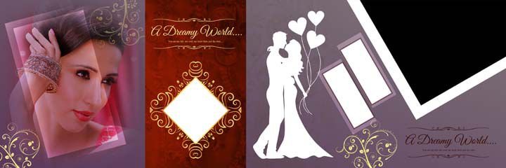 Professional 12x36 wedding album layout PSD free download 2023 Vol 98