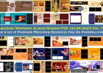 Amazing Wedding Album Design PSD 12x36 2023 Vol 75
