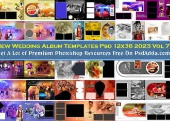 New Wedding Album Templates Psd 12x36 2023 Vol 77
