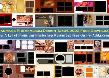 Marriage Photo Album Design 12x36 2023 Free Download Vol 78