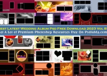 Best Latest Wedding Album Psd Free Download 2023 Vol 85
