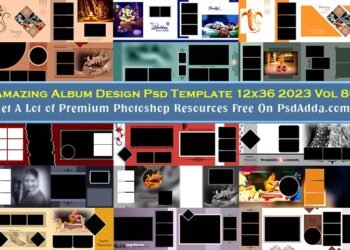 Amazing Album Design Psd Template 12x36 2023 Vol 86