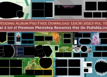 Unique Wedding Album Psd Free Download 12x36 2023 Vol 109