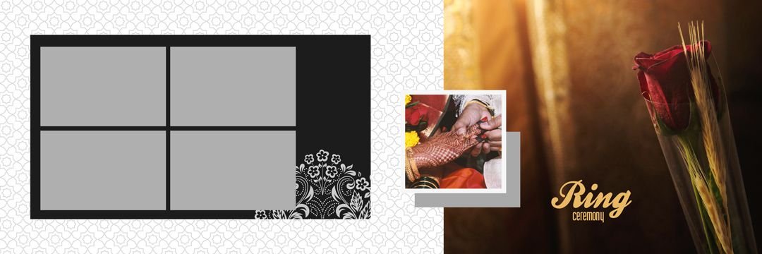 12x36 Creative Wedding Album Design Free Download in PSD Vol 122