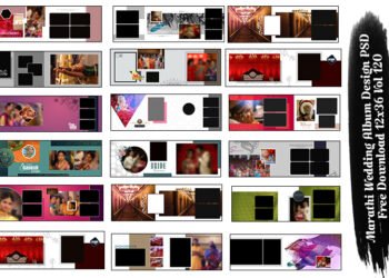 Marathi Wedding Album Design PSD Free Download 12x36 Vol 120