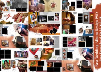 Best Wedding Album Design PSD Free Download 12x36 Vol 62