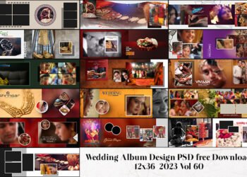 Wedding Album Design PSD free Download 12x36 2023 Vol 60