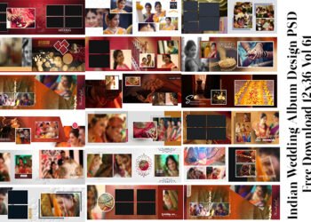 Indian Wedding Album Design PSD Free Download 12x36 Vol 61