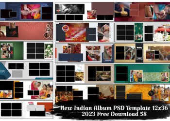 Marathi Wedding Album PSD 12x36 2023 Vol 58