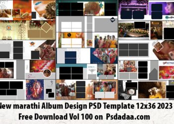 Creative Marathi Wedding Album PSD 12X36 Vol 57