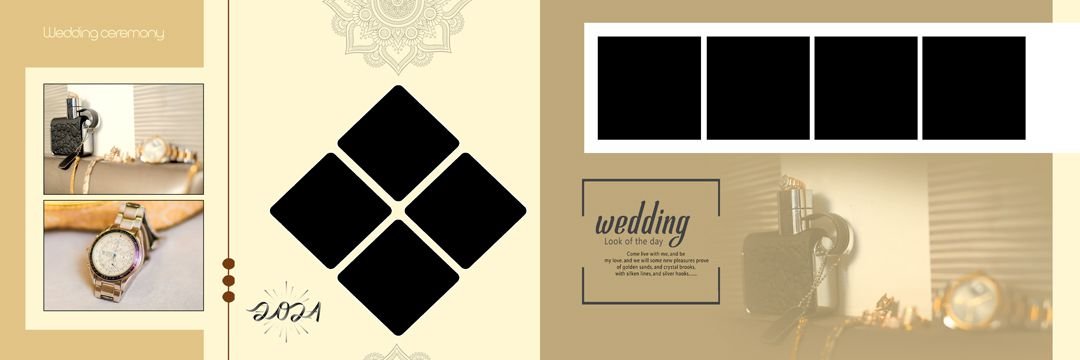  Best Creative Wedding album PSD Templates Free Download 12x36 