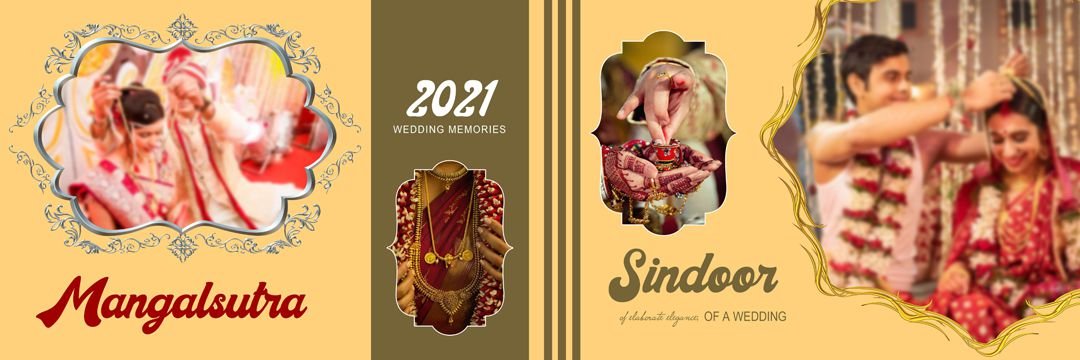 Creative Mangalsutra & Sindoor Wedding Album PSD Free Download Vol 131