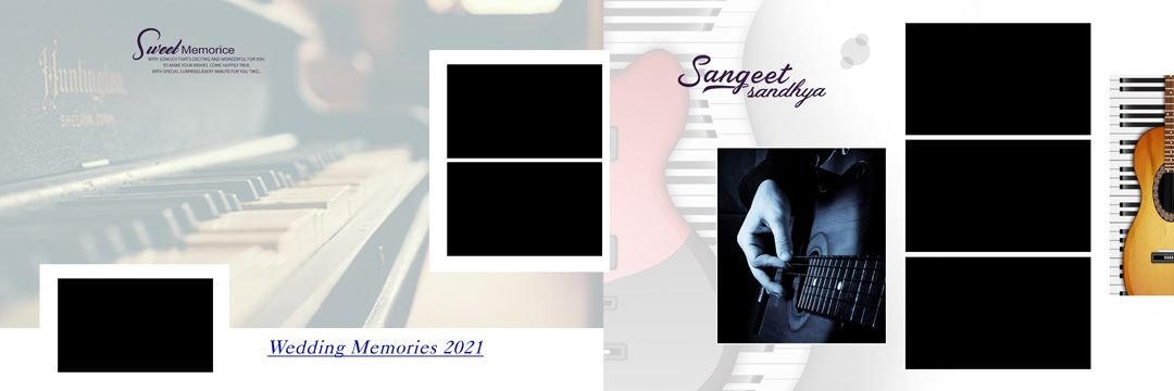 Latest Sangeet Wedding Album PSD Template 12x36 Free Download 133