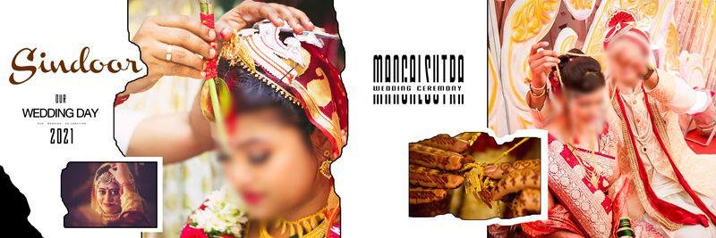 Latest Mangalsutra & Sindoor Album PSD Template 12x36 Free Download Vol 130