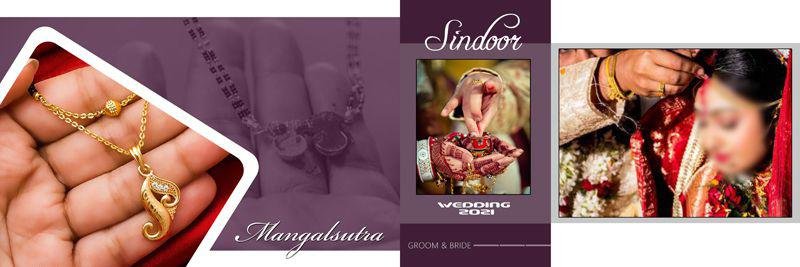 Latest Mangalsutra & Sindoor Album PSD Template 12x36 Free Download Vol 130