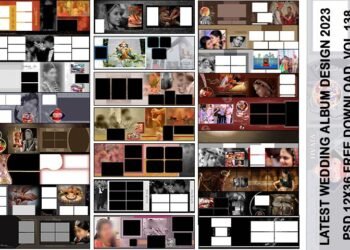 Latest Wedding Album Design 2023 PSD 12x36 Free Download Vol 138
