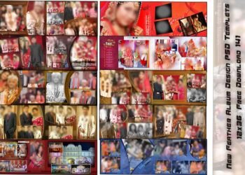 New Feather Album Design PSD Templets 12x36 Free Download 141