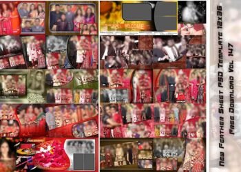 New Feather Sheet PSD Template 12x36 Free Download Vol 147