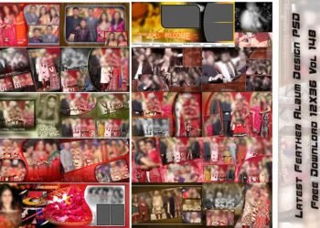 Latest Feather Album Design PSD Free Download 12X36 Vol 148