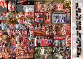 Trending Feather Sheet Album PSD Free Download 12x36 Vol 153