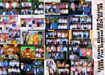 Latest Feather Album PSD Templets 12X36 Free Download 2024 Vol 168