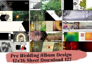 Pre Wedding Album Design 12x36 Sheet Download 127