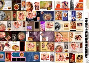 Creative Mangalsutra & Sindoor Wedding Album PSD Free Download Vol 131