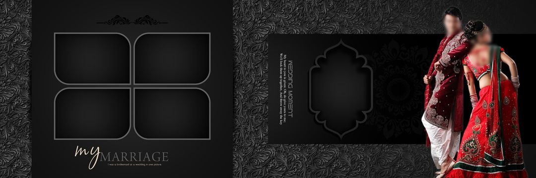 Latest Wedding Album design 12x36 PSD Templets Free Download Vol 140