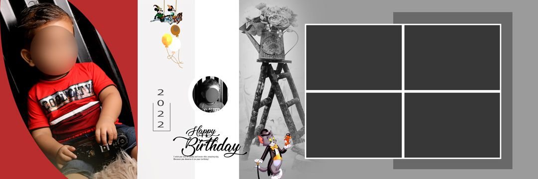 12x36 Birthday Backgrounds PSD Free Download vol 07