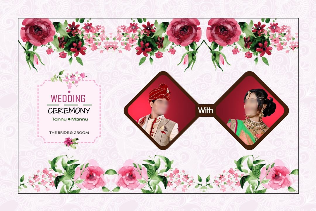 Wedding Album Cover Page Design PSD Vol 15
