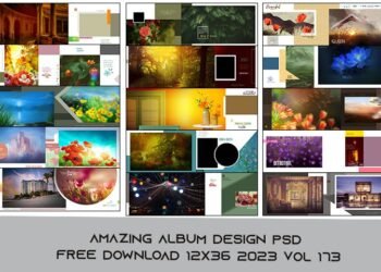 Amazing album Design PSD free download 12x36 2023 Vol 173