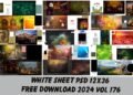 White Sheet PSD 12x36 free download 2024 Vol 176