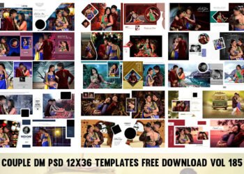 Couple DM PSD 12X36 Templates Free Download Vol 185
