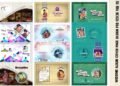 wedding album cover page design psd 12x36 Vol 15